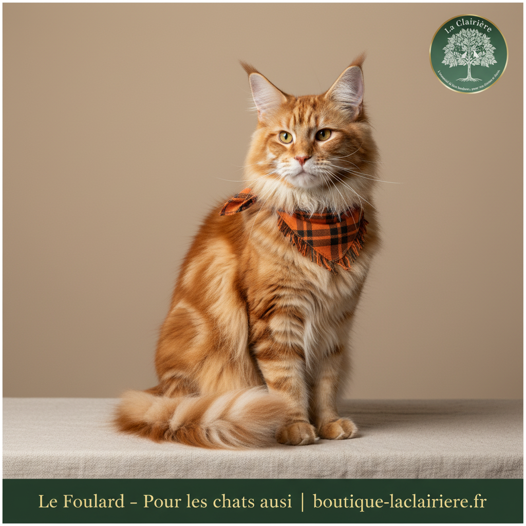 Le Foulard – Chat Maine Coon
