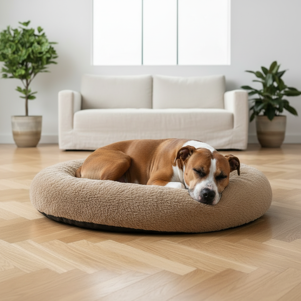 Le Nid 80cm — Staff Boxer marron blanc